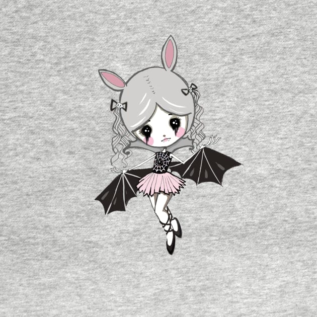 Cute vampire bat girl by mapetitepoupee